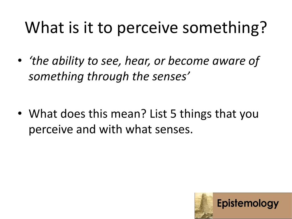 What does perceive sale mean